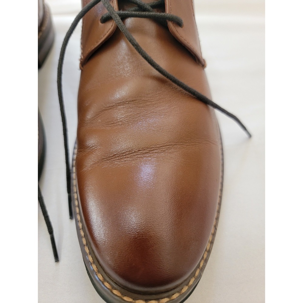 Nunn Bush Men's Westfield Cognac Comfort Plain Toe Oxford Size: 10.5 - Picture 3 of 13